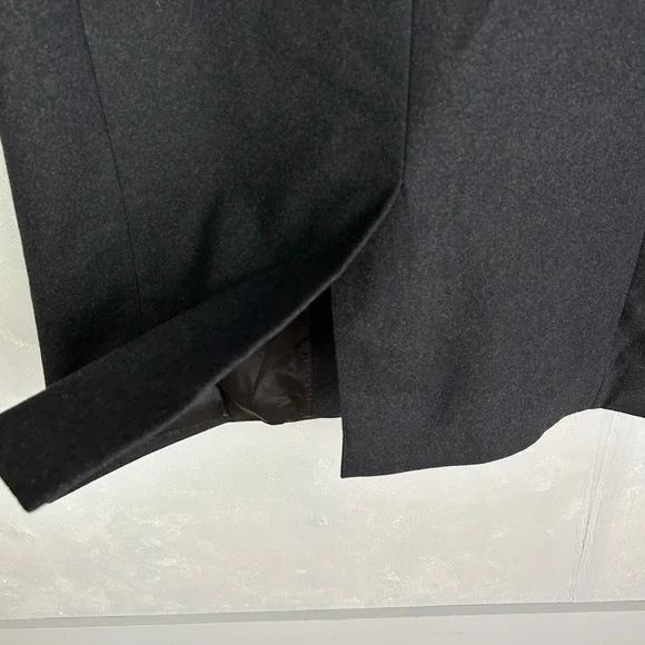 London Fog men's size 42L wool blend long coat dark gray lined - Picture 10 of 16